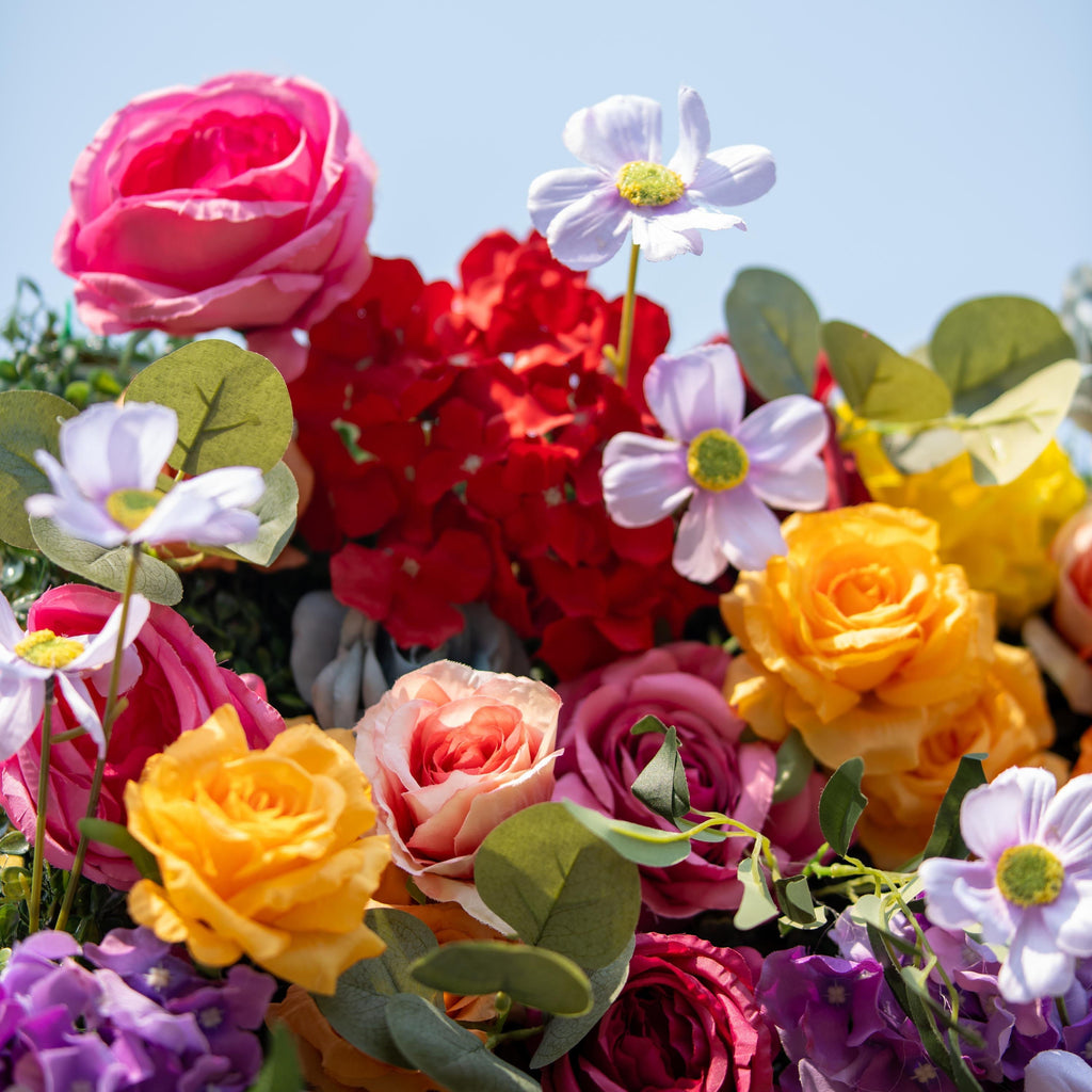 🔥[Hot sale]🔥 Vivid and Exquisite Multicolored Artificial Flower Backdrop by