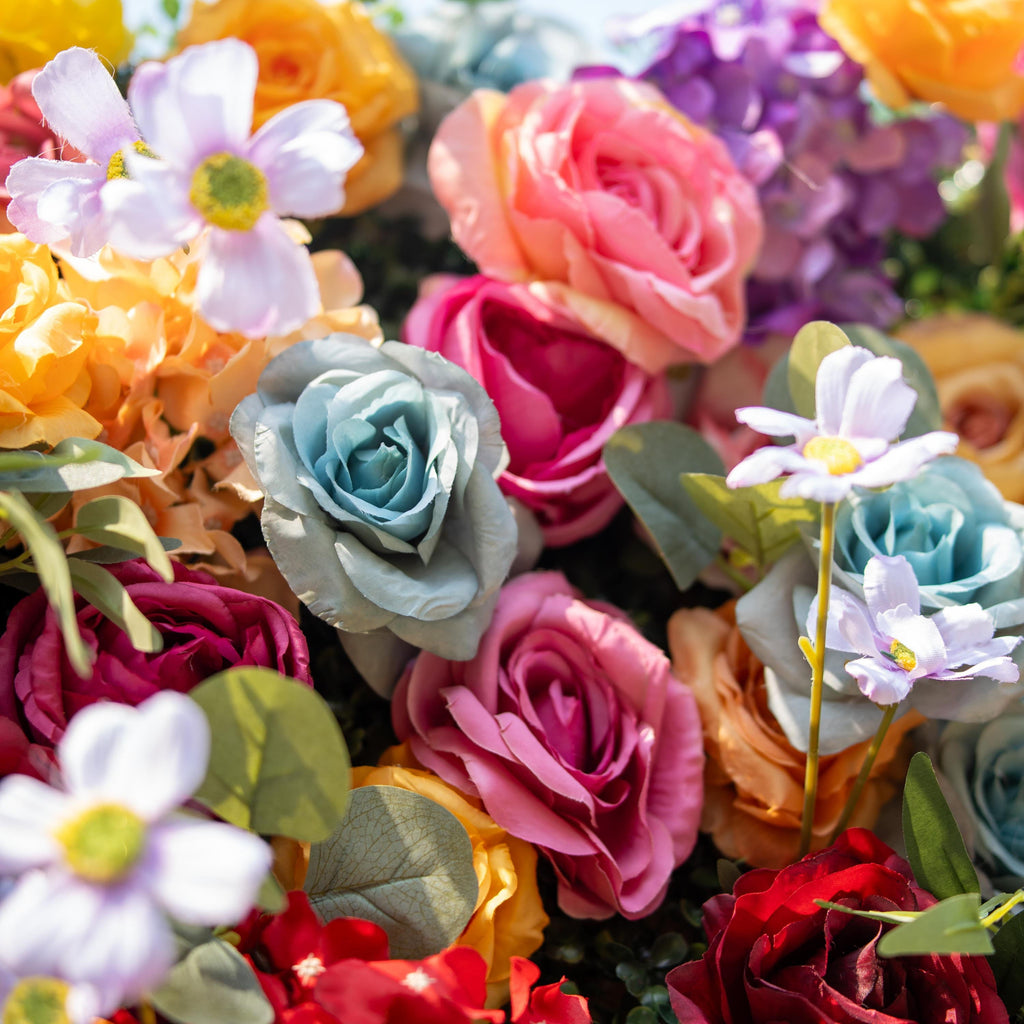 🔥[Hot sale]🔥 Vivid and Exquisite Multicolored Artificial Flower Backdrop by