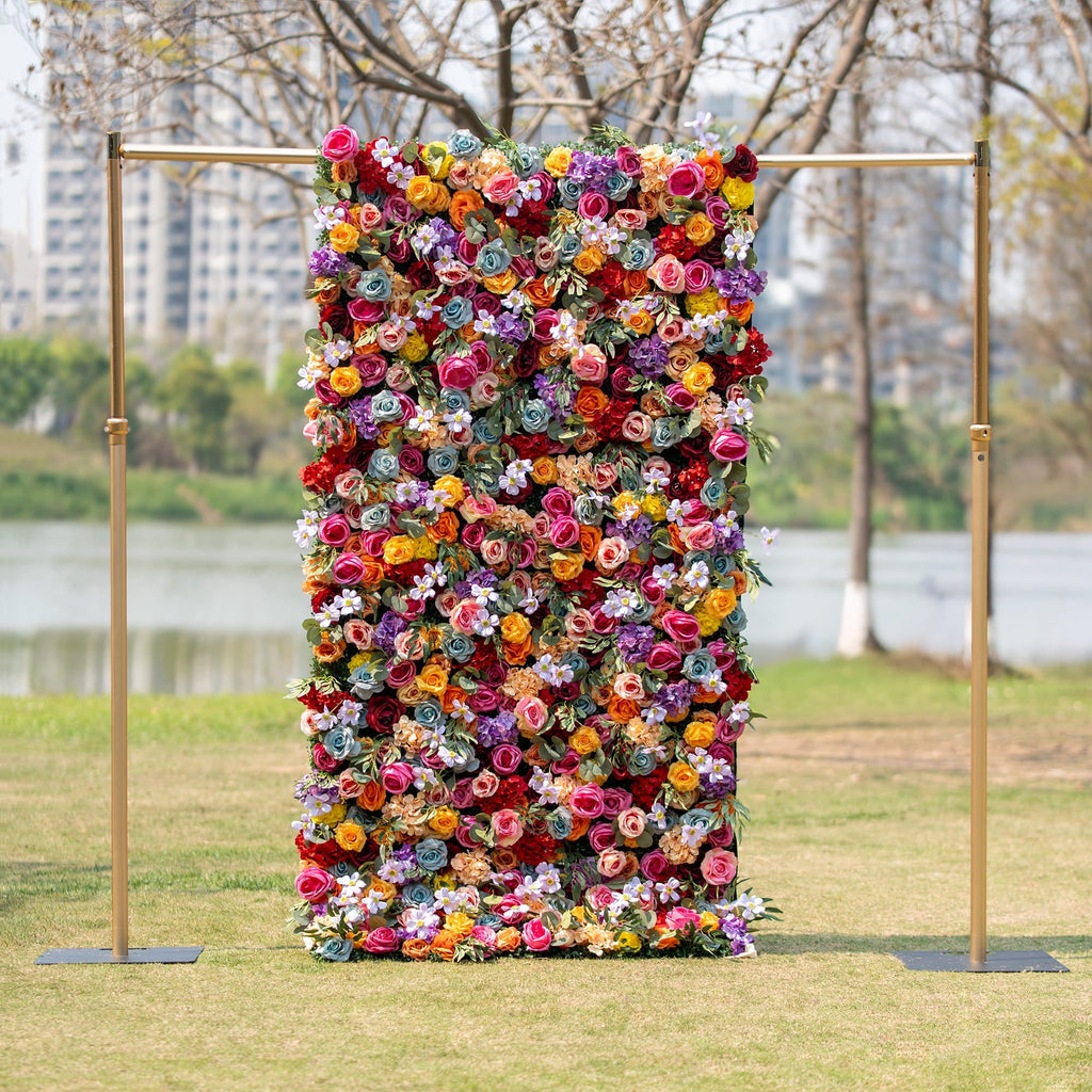 🔥[Hot sale]🔥 Vivid and Exquisite Multicolored Artificial Flower Backdrop by