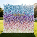 🔥[Hot sale]🔥 5D Ombre Blue - Purple - Pink Artificial Flower Backdrop: A Dreamy Floral Masterpiece Perfect for Kids Birthday