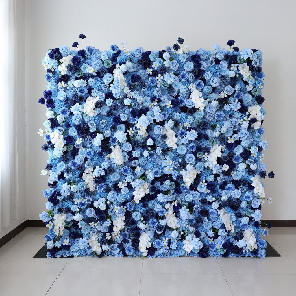 🔥[Hot sale]🔥 Blue Ombre Floral Extravaganza Wall: A Serene, Luxurious Masterpiece for Elegant Celebrations