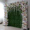 🔥[Hot sale]🔥 Roll Up Fabric Artificial Flower Wall Wedding Backdrop, Floral Party Decor, Event Photography
