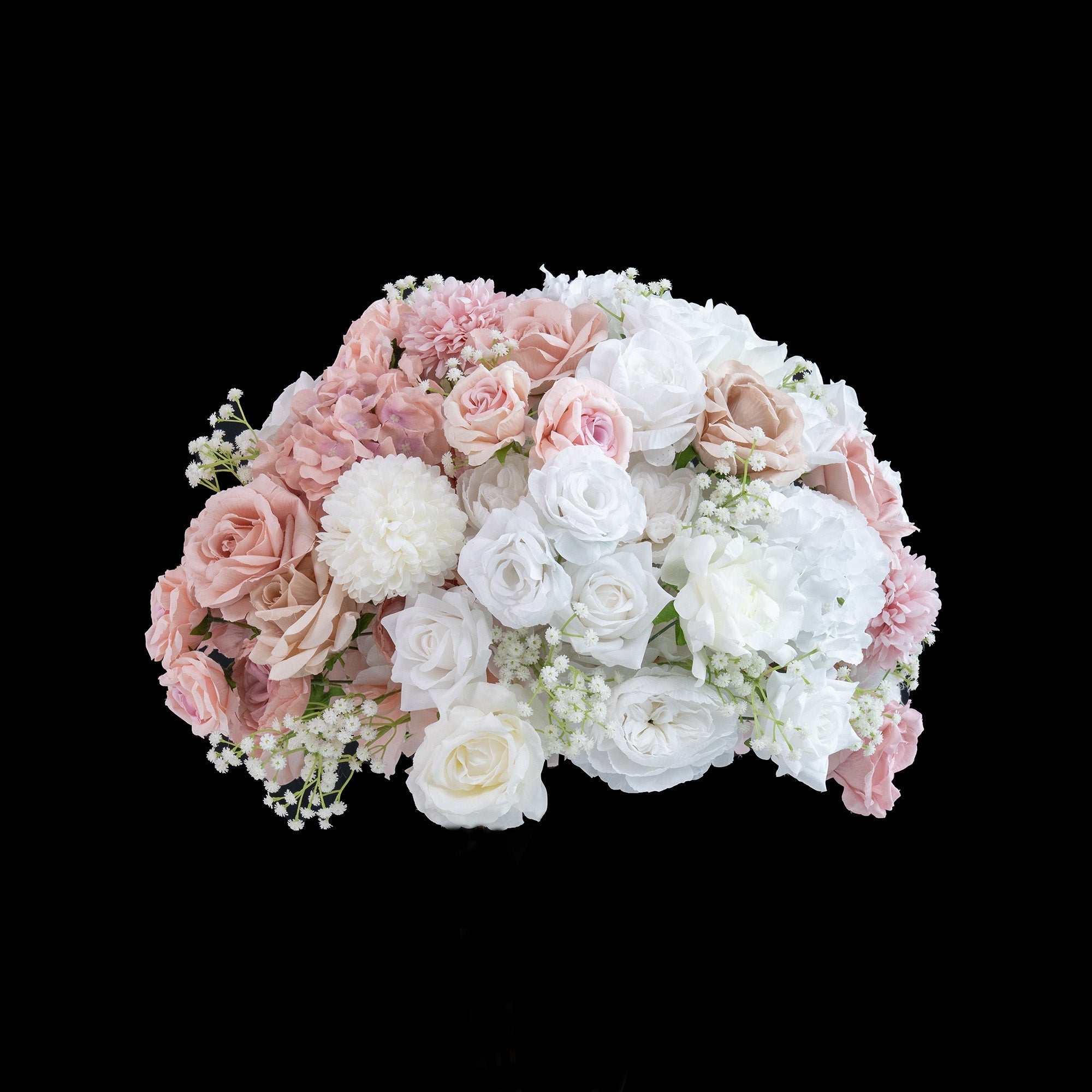 🔥[Hot sale]🔥 Elegant Pink Artificial Flower Backdrop by: With and Without Golden Stand Options for Weddings and Events