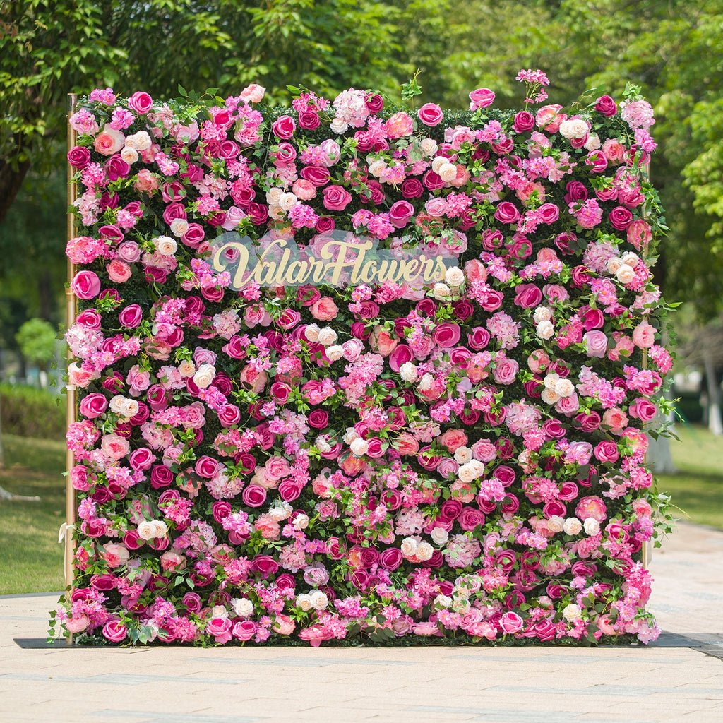 🔥[Hot sale]🔥 Radiant and Enchanting Multishade Pink Artificial Flower Backdrop by
