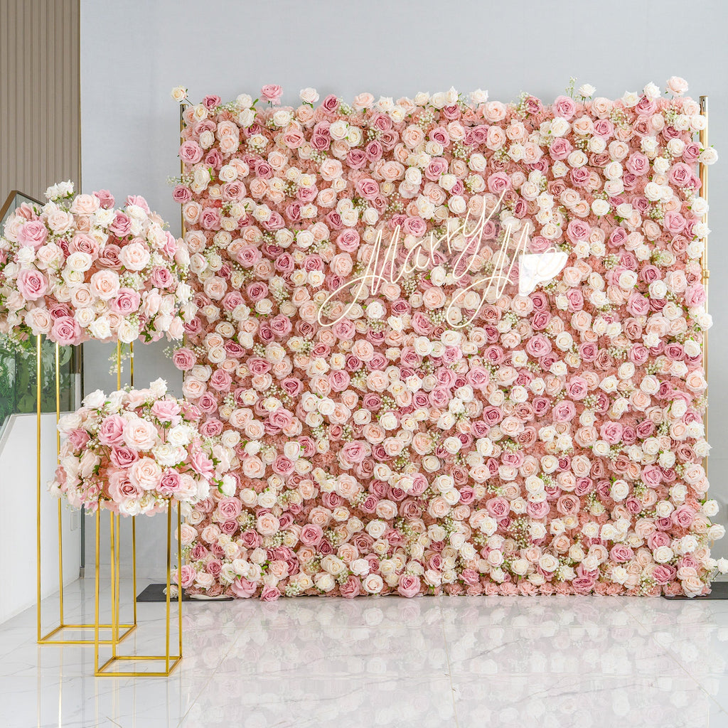 🔥[Hot sale]🔥 Delightful and Enchanting Blush - Toned Artificial Flower Backdrop by
