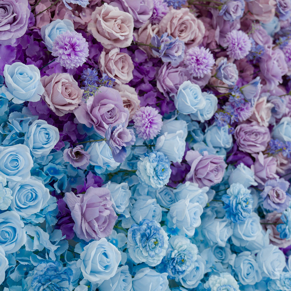 🔥[Hot sale]🔥 5D Ombre Rainbow Artificial Flower Backdrop: A Breathtaking Floral Masterpiece for Events