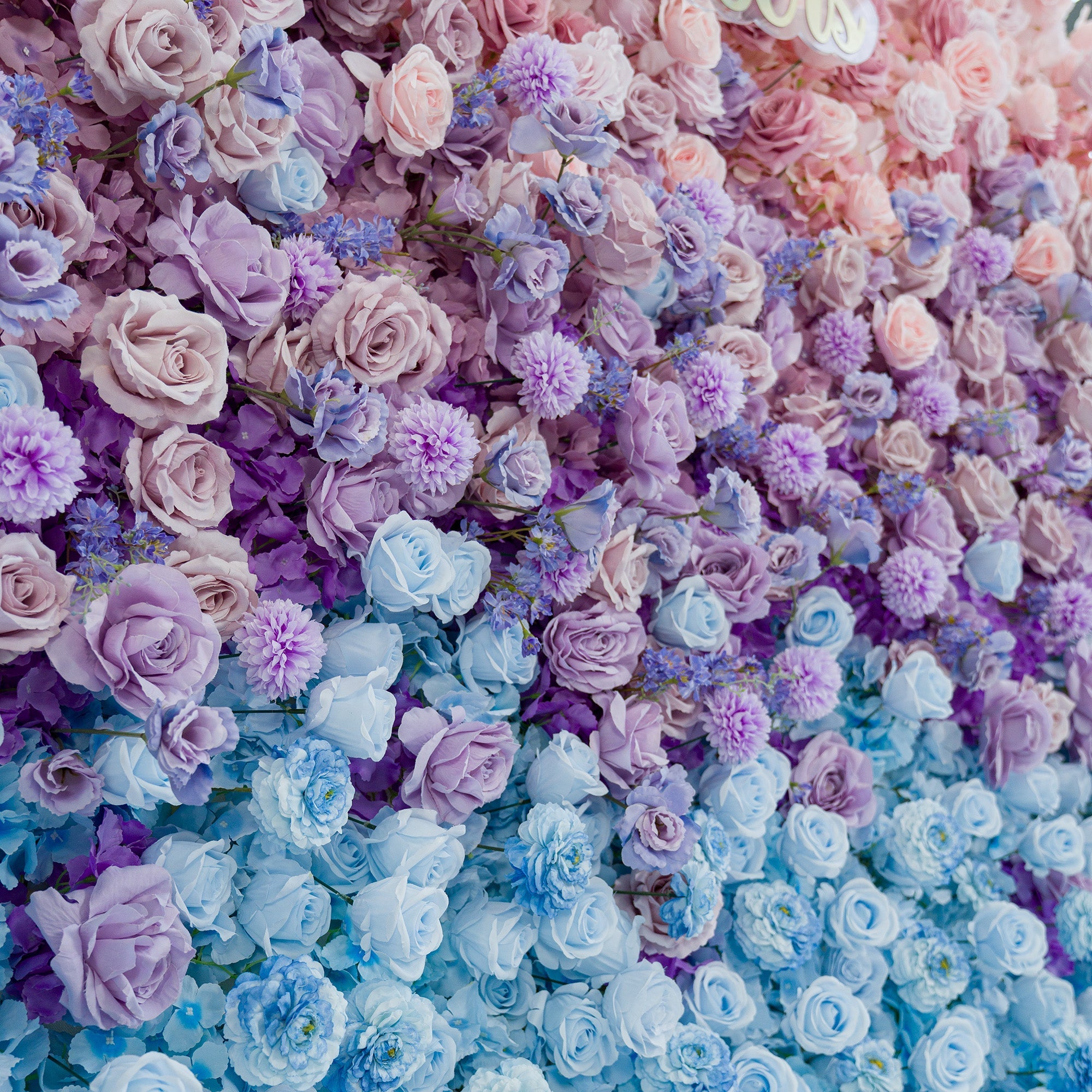 🔥[Hot sale]🔥 5D Ombre Rainbow Artificial Flower Backdrop: A Breathtaking Floral Masterpiece for Events