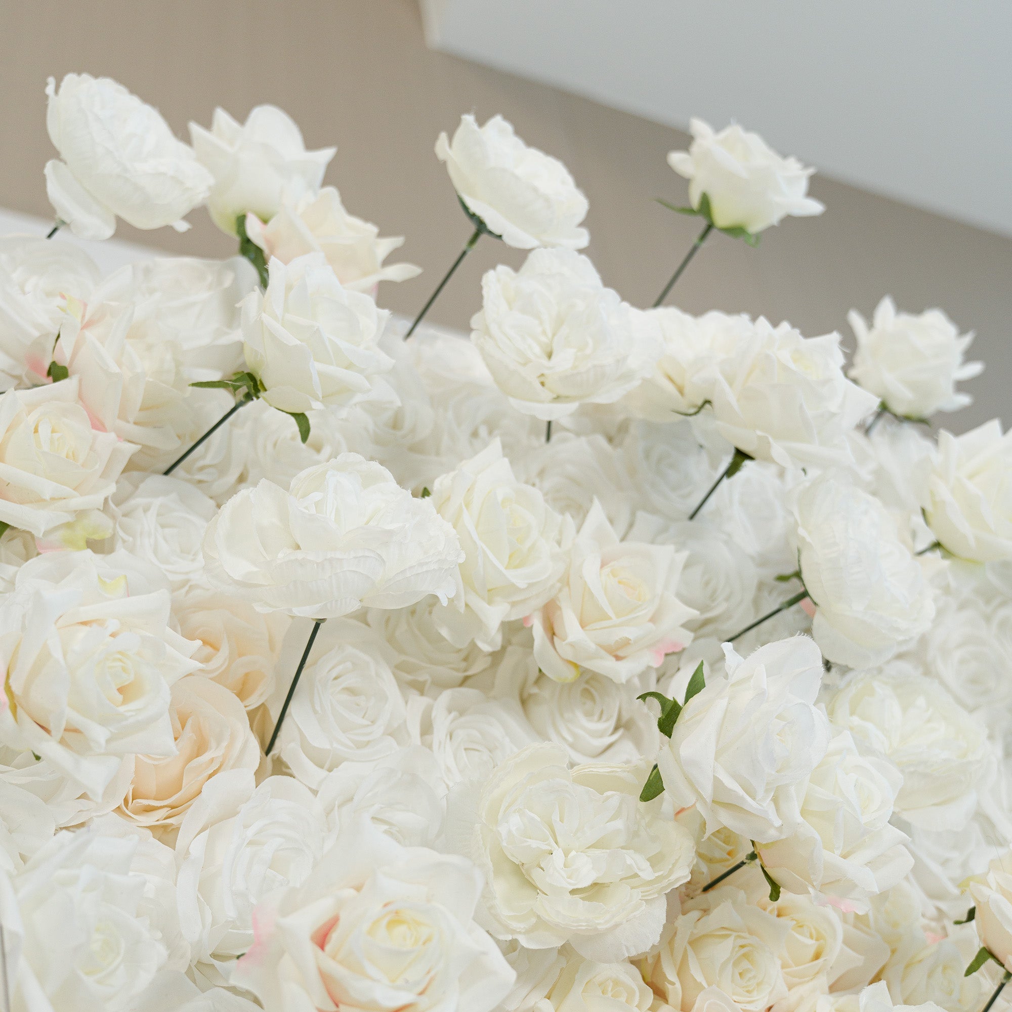 🔥[Hot sale]🔥 Roll Up Fabric Artificial Flower Wall Wedding Backdrop, Floral Party Decor, Event Photography
