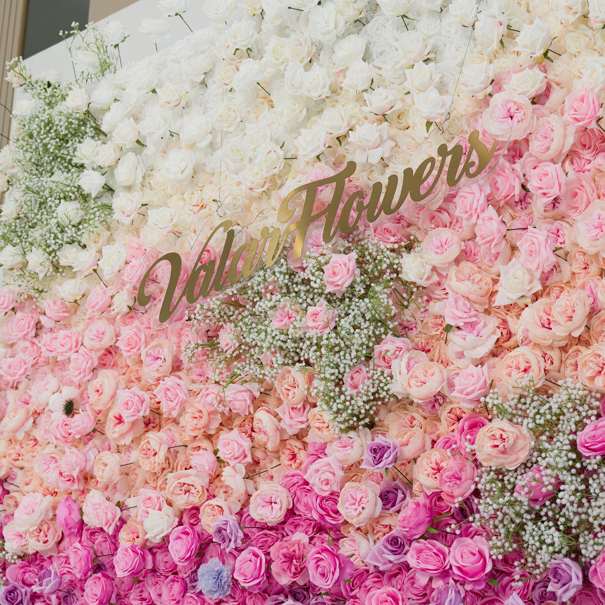 🔥[Hot sale]🔥 Roll Up Fabric Artificial Flower Wall Wedding Backdrop, Floral Party Decor, Event Photography