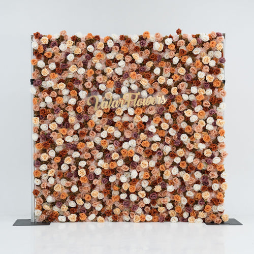 🔥[Hot sale]🔥 3D Autumn - Toned Floral Wall Backdrop: Warm & Luxurious Event Centerpiece