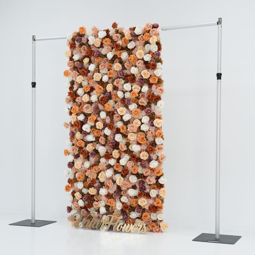 🔥[Hot sale]🔥 3D Autumn - Toned Floral Wall Backdrop: Warm & Luxurious Event Centerpiece