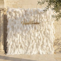 🔥[Hot sale]🔥 Artificial Floral Wall Backdrop: Celestial White Feather Dreamscape